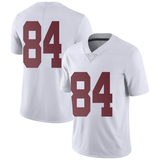 Alabama Crimson Tide Men's Joshua Lanier #84 No Name White NCAA Nike Authentic Stitched College Football Jersey XH16A88NZ